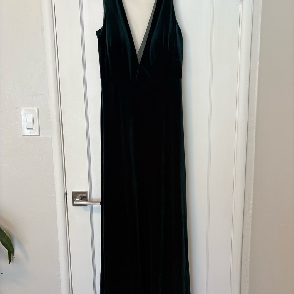 Jenny Yoo Deep Emerald Logan Maxi Dress